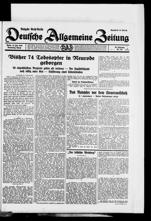 Deutsche allgemeine Zeitung vom 10.07.1930