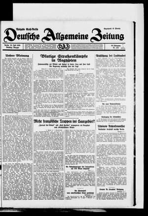 Deutsche allgemeine Zeitung vom 22.07.1930