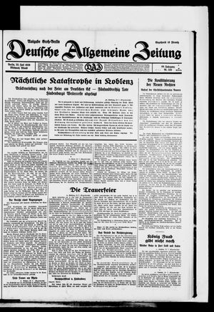 Deutsche allgemeine Zeitung vom 23.07.1930