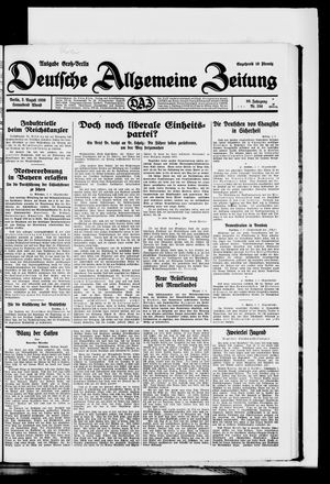 Deutsche allgemeine Zeitung vom 02.08.1930