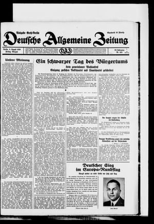 Deutsche allgemeine Zeitung vom 08.08.1930