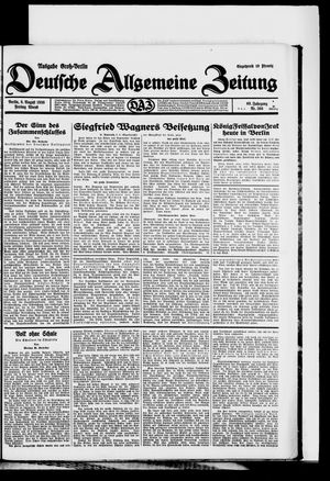 Deutsche allgemeine Zeitung vom 08.08.1930