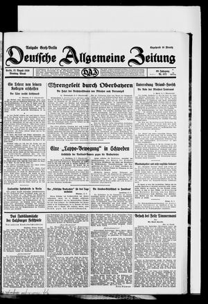 Deutsche allgemeine Zeitung vom 12.08.1930