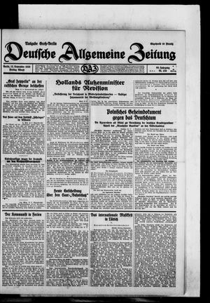 Deutsche allgemeine Zeitung vom 12.09.1930