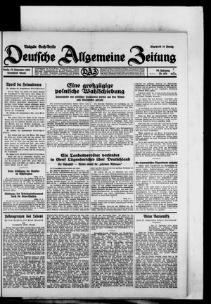 Deutsche allgemeine Zeitung on Sep 13, 1930