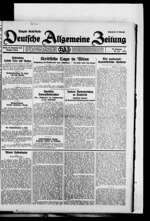 Deutsche allgemeine Zeitung vom 23.09.1930