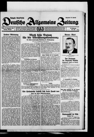 Deutsche allgemeine Zeitung vom 28.09.1930
