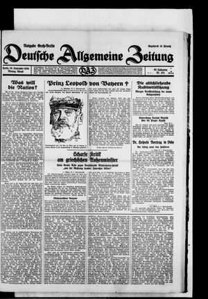 Deutsche allgemeine Zeitung on Sep 29, 1930