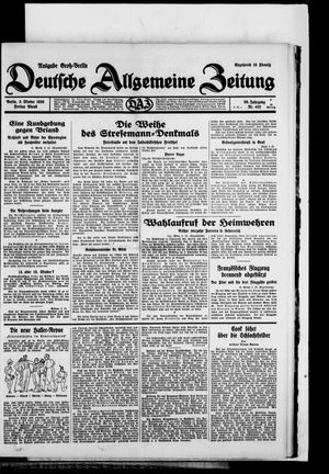 Deutsche allgemeine Zeitung vom 03.10.1930