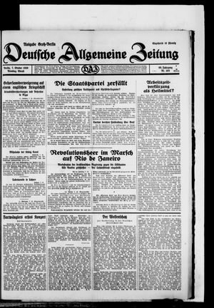 Deutsche allgemeine Zeitung vom 07.10.1930
