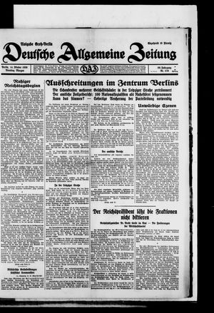 Deutsche allgemeine Zeitung vom 14.10.1930