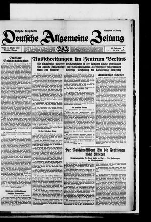 Deutsche allgemeine Zeitung on Oct 14, 1930