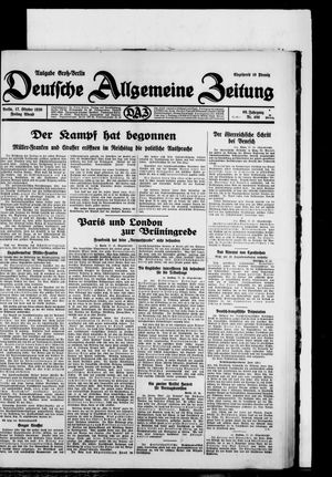 Deutsche allgemeine Zeitung vom 17.10.1930
