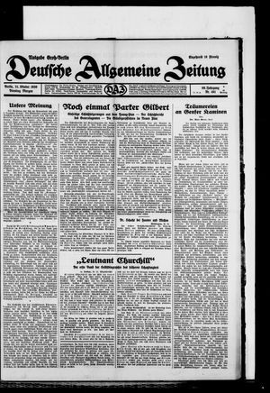 Deutsche allgemeine Zeitung vom 21.10.1930