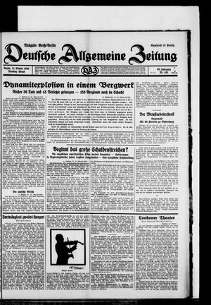 Deutsche allgemeine Zeitung on Oct 21, 1930