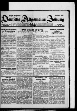 Deutsche allgemeine Zeitung vom 31.10.1930