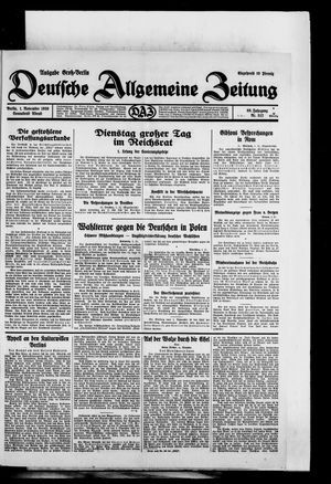 Deutsche allgemeine Zeitung vom 01.11.1930
