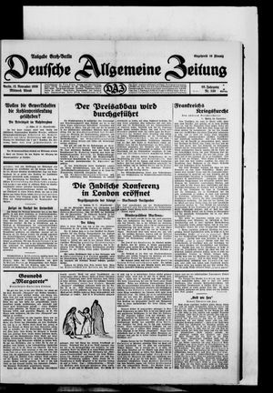 Deutsche allgemeine Zeitung vom 12.11.1930