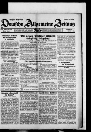 Deutsche allgemeine Zeitung vom 28.11.1930