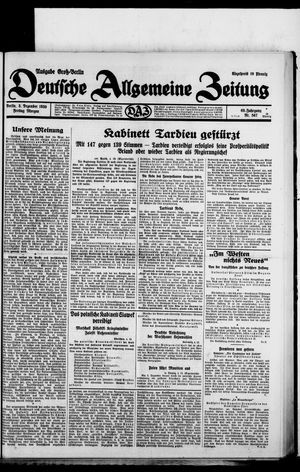 Deutsche allgemeine Zeitung vom 05.12.1930