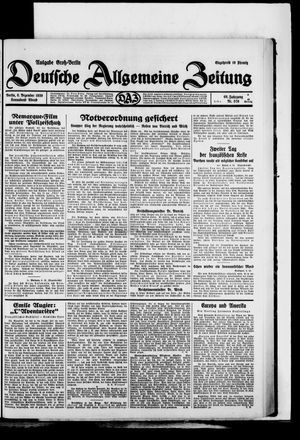 Deutsche allgemeine Zeitung vom 06.12.1930