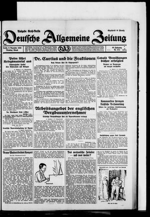 Deutsche allgemeine Zeitung vom 09.12.1930