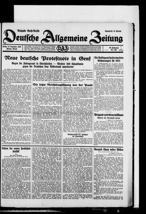 Deutsche allgemeine Zeitung vom 12.12.1930