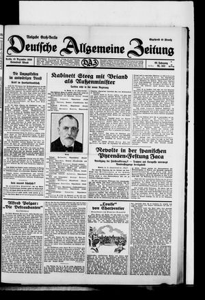 Deutsche allgemeine Zeitung vom 13.12.1930