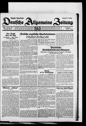 Deutsche allgemeine Zeitung vom 08.01.1931