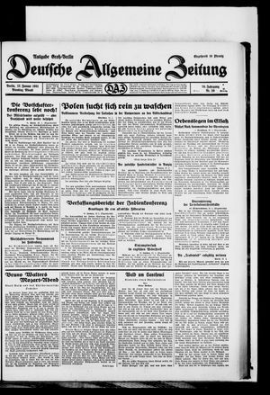 Deutsche allgemeine Zeitung vom 13.01.1931