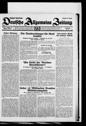 Deutsche allgemeine Zeitung vom 14.01.1931