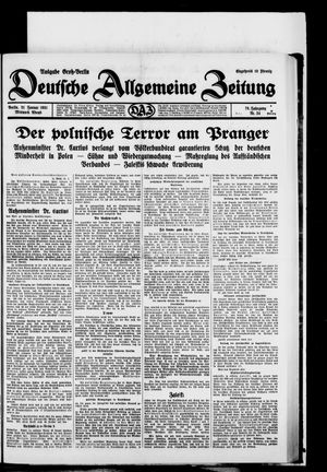 Deutsche allgemeine Zeitung on Jan 21, 1931