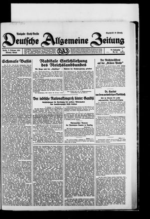 Deutsche allgemeine Zeitung vom 02.02.1931