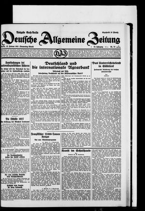 Deutsche allgemeine Zeitung vom 12.02.1931