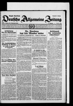Deutsche allgemeine Zeitung vom 19.02.1931