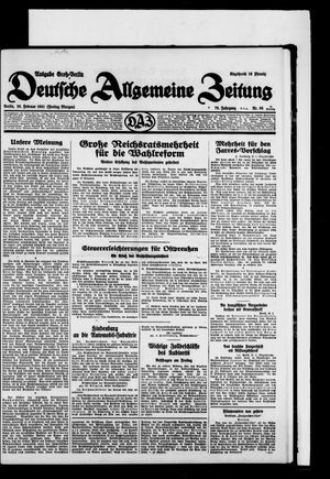 Deutsche allgemeine Zeitung vom 20.02.1931