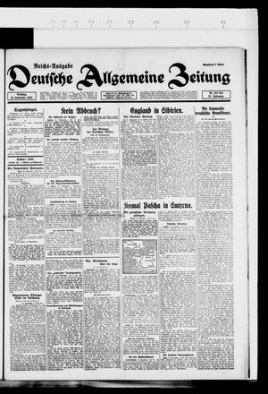 Deutsche allgemeine Zeitung vom 12.09.1922