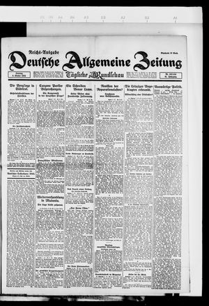 Deutsche allgemeine Zeitung vom 08.10.1922