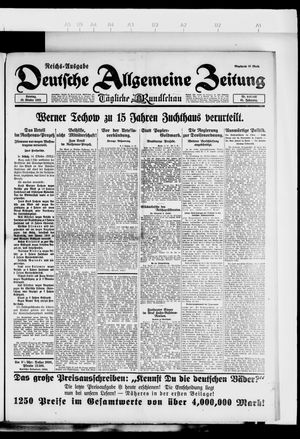Deutsche allgemeine Zeitung on Oct 15, 1922