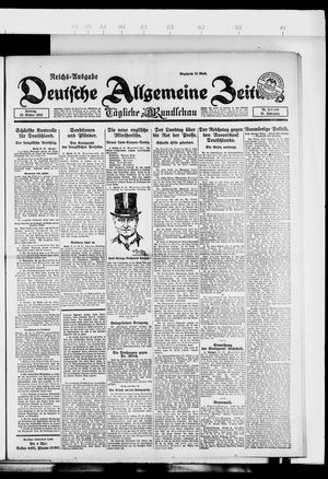 Deutsche allgemeine Zeitung vom 22.10.1922
