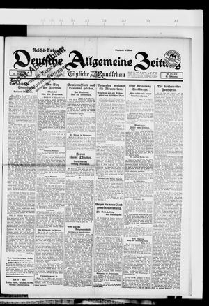 Deutsche allgemeine Zeitung on Oct 31, 1922