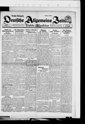 Deutsche allgemeine Zeitung vom 03.11.1922