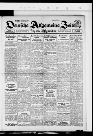 Deutsche allgemeine Zeitung vom 05.11.1922