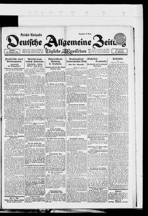Deutsche allgemeine Zeitung vom 29.11.1922