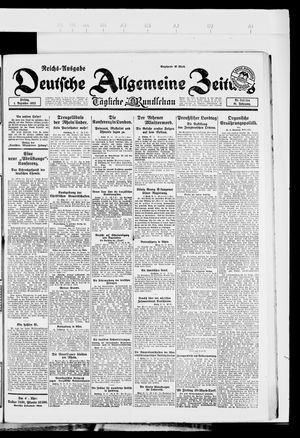 Deutsche allgemeine Zeitung vom 01.12.1922