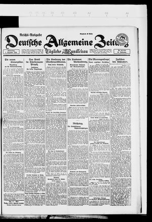 Deutsche allgemeine Zeitung vom 07.12.1922
