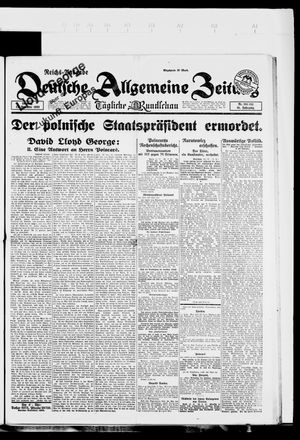 Deutsche allgemeine Zeitung vom 17.12.1922