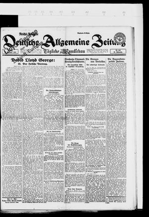 Deutsche allgemeine Zeitung vom 24.12.1922