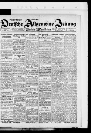 Deutsche allgemeine Zeitung on Jan 24, 1923