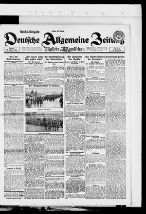 Deutsche allgemeine Zeitung on Jan 28, 1923